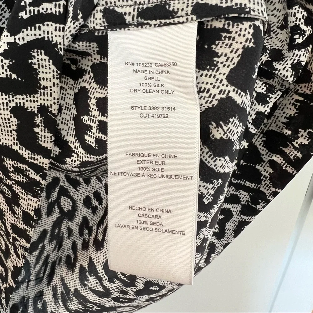 Joie Leopard Print 100% Silk Mini Dress; Size Medium - Picture 7 of 7